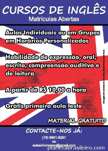 Aulas particulares de inglês